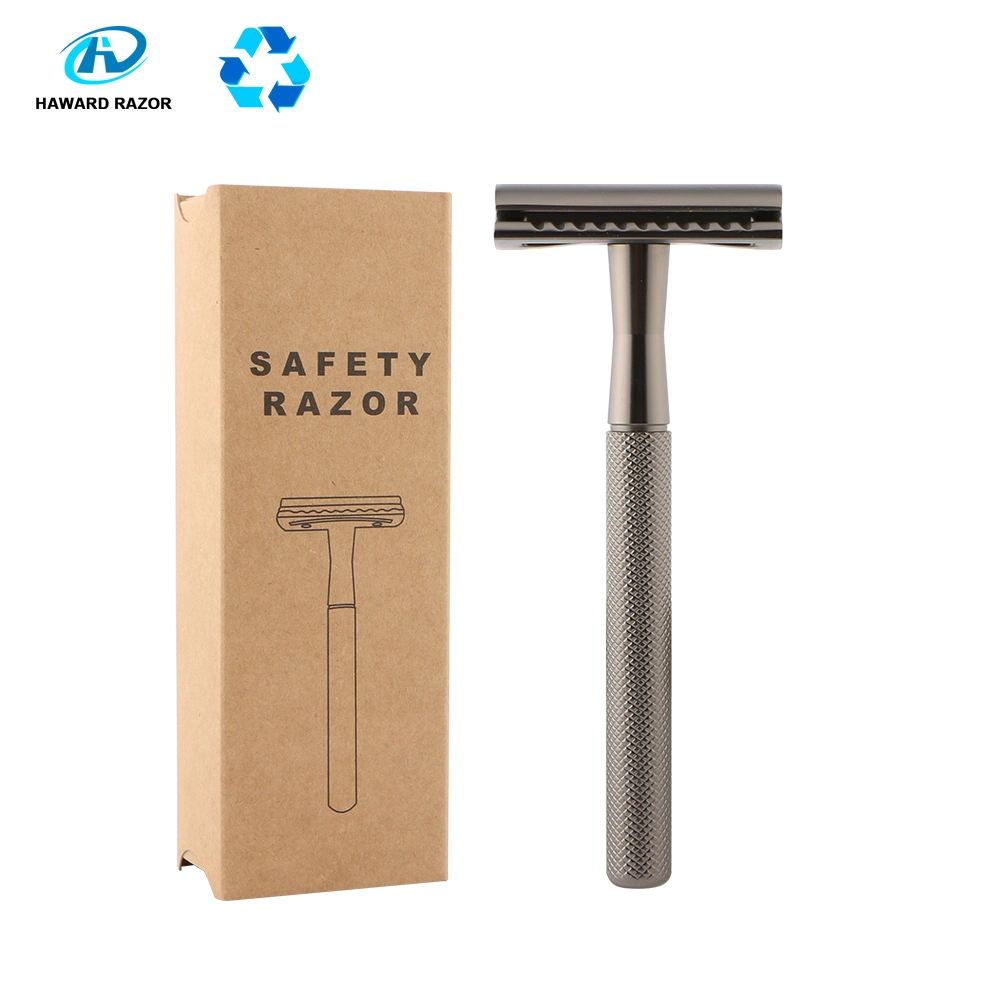 Multiple Color Metal Reusable Safety Razor for Women and Men