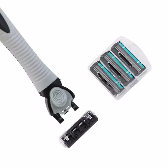 D335L 뜨거운 인기 상품 개인 상표 3 잎 남성 'S 및 여성' S 면도 면도날 /리필 카트리지가 있는 시스템 면도기